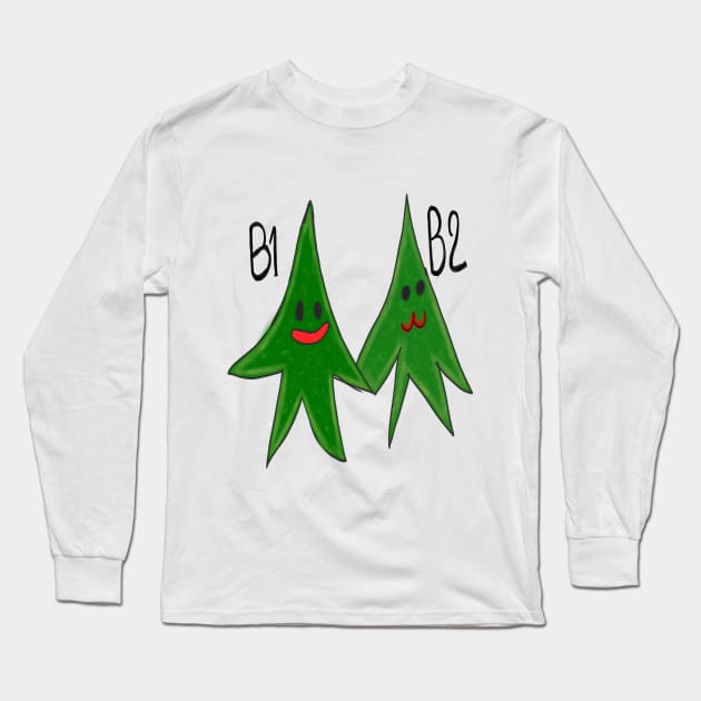 little pine tree Long Sleeve T-Shirt by Store Linux8888